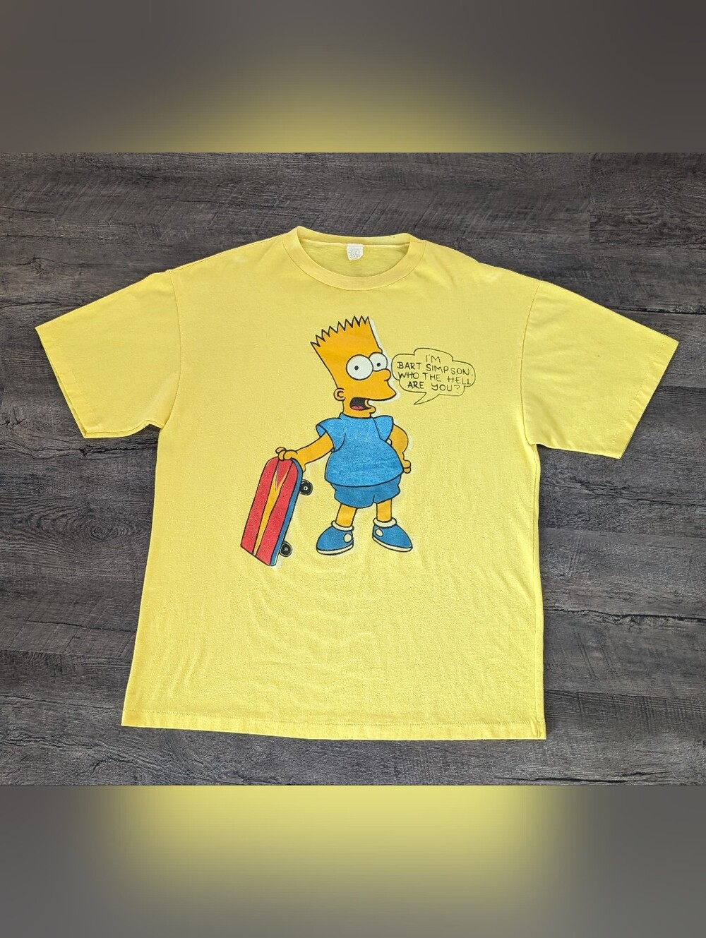 The Simpsons I'm Bart Simpson Who The Hell Are You? Vintage T-Shirt 1989 XL USA
